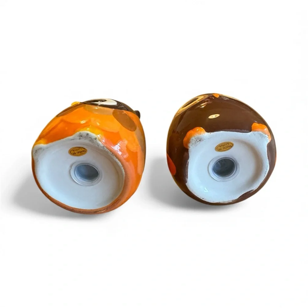 Retro-Style Owl Salt & Pepper Set, Ceramic - Picture 3 of 5